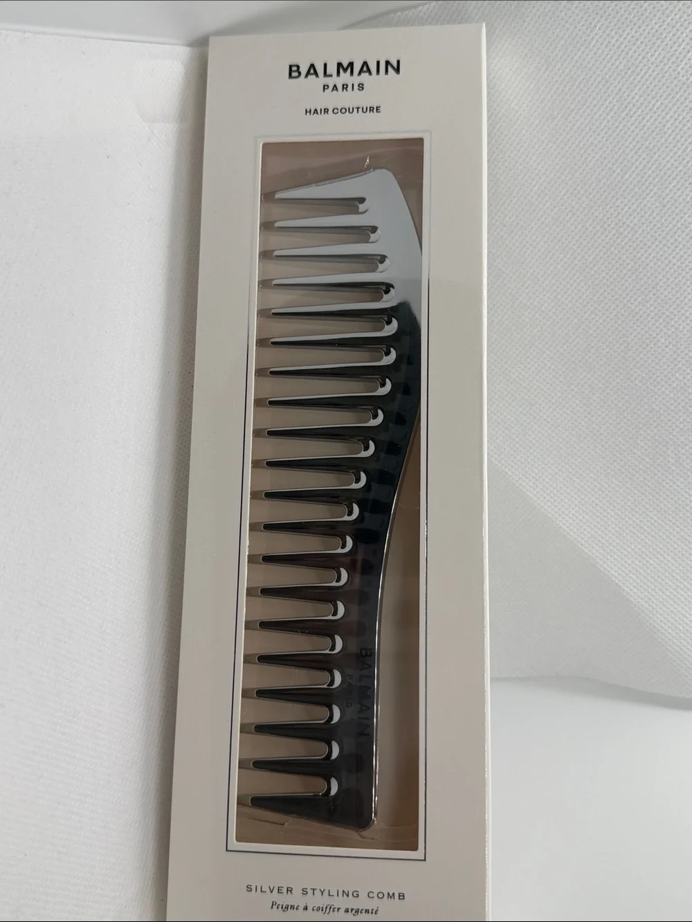 Balmain Silver Wide-Tooth Styling Comb